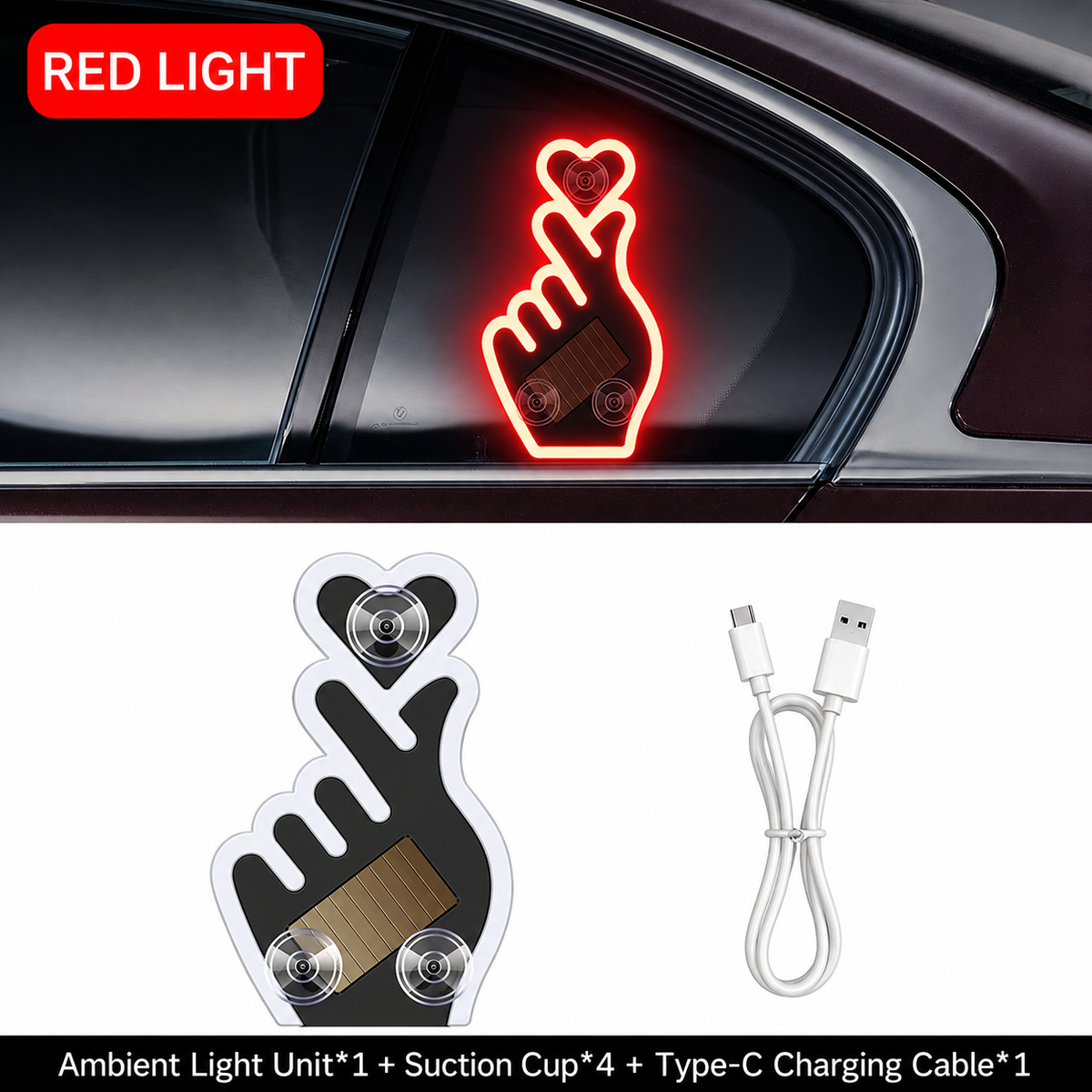 🦋Solar-powered LED eco-friendly wireless car interior decorative lights